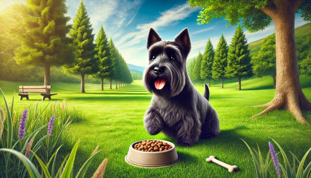 how much food does scottish terrier consume a day