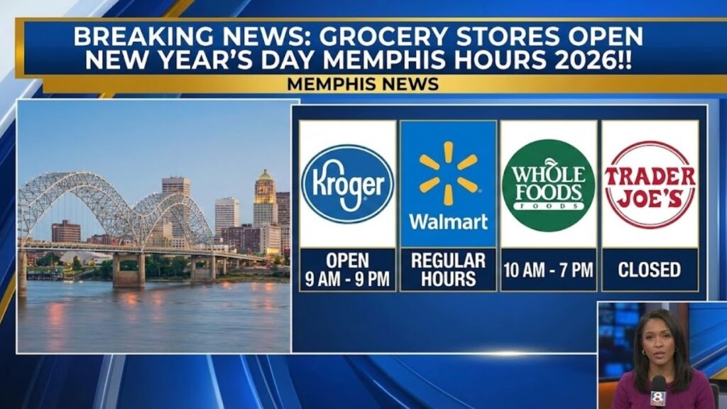 Grocery Stores Open on New Years Day in Memphis Hours 2026!!