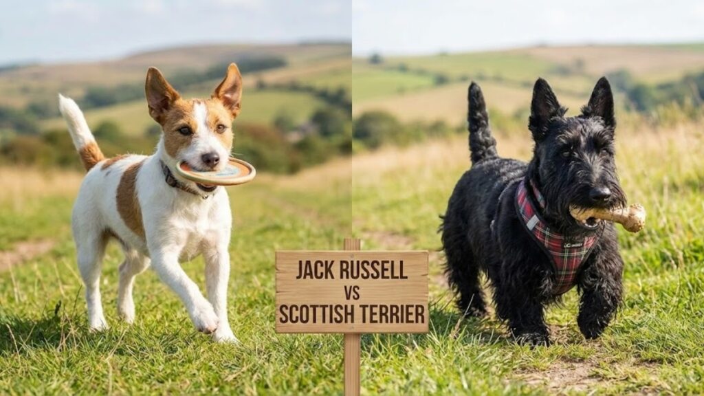 Jack Russell vs Scottish Terrier