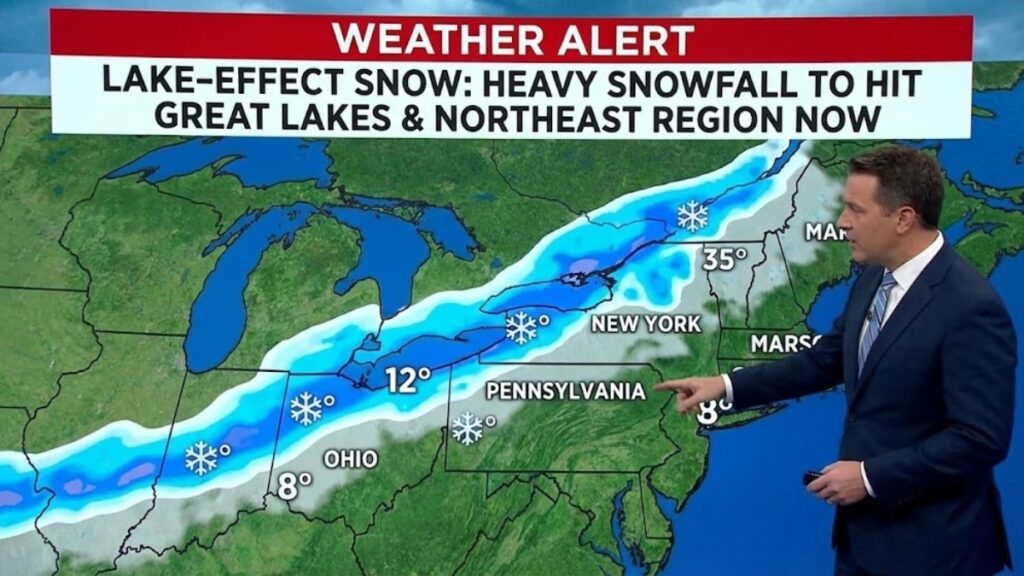 Lake-Effect Snow to Hit Great Lakes and Northeast Region Now