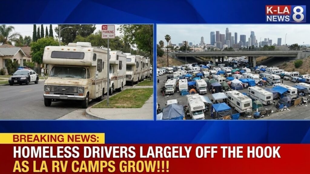 Homeless Drivers Largely Off the Hook as LA RV Camps Grow!!!