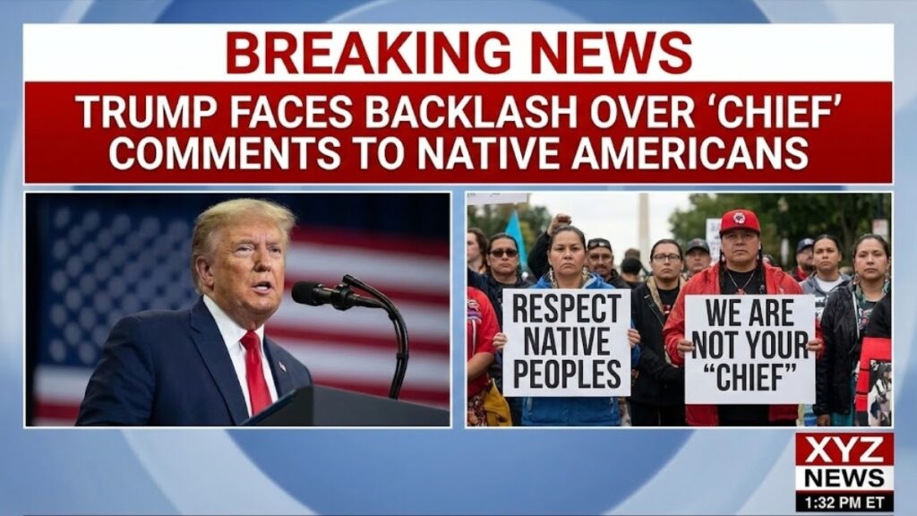 Trump Faces Backlash Over Native Americans, “Chief” Comments
