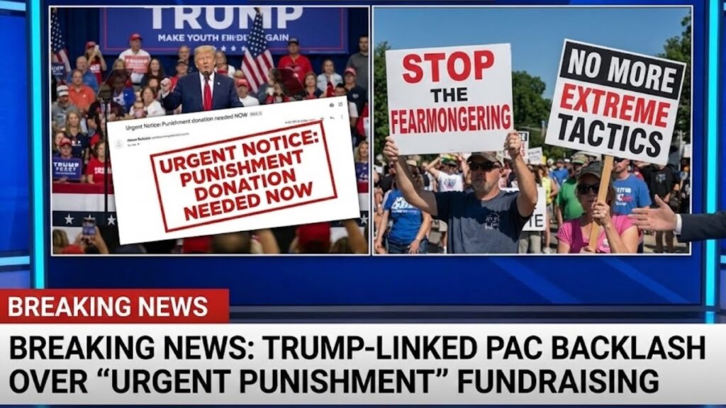 Trump-Linked PAC Backlash Over Urgent Punishment Fundraising